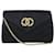 Chanel Schwarze Crossbody-Tasche mit Chevron-Steppung in Satinkristall und CC-Flap  ref.413419