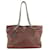 Chanel Dark Red Quilted Leather Antique Silver Chain Tote  ref.413428