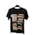 Louis Vuitton Camiseta preta em blusa multicolorida Preto Algodão  ref.413616