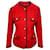 Gucci Four-Button Jacket in Red Silk  ref.413818
