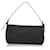 Fendi Black Zucchino Canvas Baguette Leather Cloth Pony-style calfskin Cloth  ref.413897