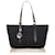 Fendi Black Zucchino Canvas Tote Bag Leather Cloth Pony-style calfskin Cloth  ref.413920