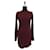 [Occasion] Balenciaga Camel Knit Dress Vin Rouge Dames TAILLE 36 Laine  ref.414016