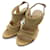 [Used] Balenciaga BALENCIAGA sandals high heel strap leather 35 23cm beige / BM32 Ladies  ref.414027