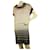 M Missoni Bege Rosa marrom Preto Vestido de malha com manga na altura do joelho 42 ISTO Multicor Viscose  ref.414031