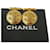 [Usado] Gemelos Chanel Metal Dorado Con Caja De Almacenamiento 66JC505 Cachemira  ref.414056