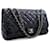 Chanel 12" Drawstring Large Chain Shoulder Bag Flap Black Lambskin Leather  ref.414193