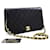 CHANEL Full Flap Chain Shoulder Bag Clutch Black Quilted Lambskin Leather  ref.414197