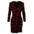 Saint Laurent Lips Print Silk Wrap Dress Black  ref.414347