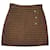 Sandro Skirts Brown Cotton Wool  ref.414499