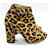 Charlotte Olympia Botines de piel de potro con estampado de leopardo Castaño Beige Crin  ref.415090
