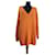 Samsoe & Samsoe Strickwaren Orange Wolle Elasthan Polyamid Acryl  ref.415300