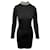 Alice + Olivia Diamond Open Back Dress in Black Polyester   ref.415484