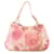 Fendi Pink/White Floral Print Zucchino Canvas Mama Forever Tote Multiple colors Cloth  ref.415581