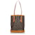 Bucket Louis Vuitton Brown-Monogramm-kleiner Eimer Braun Leder Leinwand  ref.415628