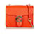 Sac à bandoulière en cuir Gucci à emboîtement orange avec chaîne Veau façon poulain  ref.415765