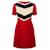 Gucci Kurzärmliges Kleid mit geometrischem Muster Mehrfarben  ref.415901