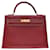 Hermès hermes kelly Red Leather  ref.416773
