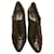 Low Boots en cuir vernis DKNY Marron foncé  ref.416856