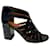 Givenchy Strappy Block Heels em couro preto  ref.416888