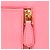 Pochette Prada Move Envelope in Vitello Rosa - vista 9