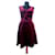 Maje Dresses Dark red Velvet Polyester Elastane  ref.417334