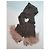 Bufanda Munthe Plus Simonsen con piel de mapache rosa gris Multicolor - vista 4