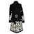 Chanel 2019 Manteau ceinturé à boutons bijou d'automne Laine Noir  ref.417354