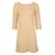 Hermès Hermes 3/4 Sleeve Dress Beige Wool  ref.418188