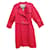 Trench Burberry Rosso Cotone Poliammide  ref.418604