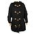 Hermès NUEVA HERMES DUFFLE COAT L 42 NUEVA CHAQUETA DE ALGODÓN NEGRA Negro