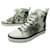 Hermès NEW HERMES JIMMY ECUADOR SHOES 38 CANVAS SNEAKERS + SNEAKERS BOX White Cloth  ref.418700