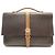 Hermès BORSA PORTA DOCUMENTI HERMES ETRIVIERE II 38 CM IN PELLE SOMBRERO E HUNTER Marrone