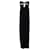 Chloé Vestido largo con abertura de Chloe en seda negra Negro Viscosa Fibra de celulosa  ref.418909