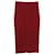 Roland Mouret Crepe Pencil Skirt in Burgundy Wool Dark red  ref.418912