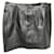 Maje Black leather mini skirt  ref.419631