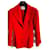 Chanel chaqueta de sport Roja Tweed  ref.419769