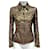 Céline BROCADE Jacket short Brown Wool  ref.419776