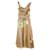 Christian Dior x Galliano Resort '06 Vestido bordado de seda Rosa  ref.419848