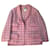 Chanel pink houndstooth wool jacket  ref.420685