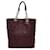 LADY DIOR SOFT SHOPPING TOTE Dark red Silver hardware Leather  ref.420715