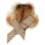 [Occasion] Patron GUCCI GG 100% silk 2Fourrure WAY Fox x Rabbit amovible Gucci Shima beige Soie  ref.420826