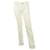 Kiton White Pants Classic Cigarette Baumwalle Cotton Trousers – sz 40 Elastane  ref.421226