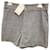 Agnès b. Shorts Grey Silk Polyester Wool Elastane Polyamide Acrylic  ref.421404
