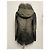 Parka Mr & Mrs Italy de algodón caqui negro con chaleco de piel de cordero Blanco - vista 6
