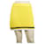 Philipp Plein Mini-jupe en coton jaune en tricot torsadé Skull Rayures noires et blanches M  ref.421695