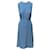 Autre Marque N°21 Midi Dress with Large Back Ribbon in Blue Acetate Cellulose fibre  ref.421860