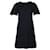 Autre Marque Ziege Kleid mit Cut-Out-Rücken aus blauer Wolle Schwarz  ref.422252