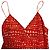 Stella Mc Cartney Stella Mccartney Abito sottoveste con stampa cuori in seta rossa Rosso - vista 5