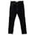 Mother Calça jeans com detalhes desbotados em algodão preto  ref.422273
